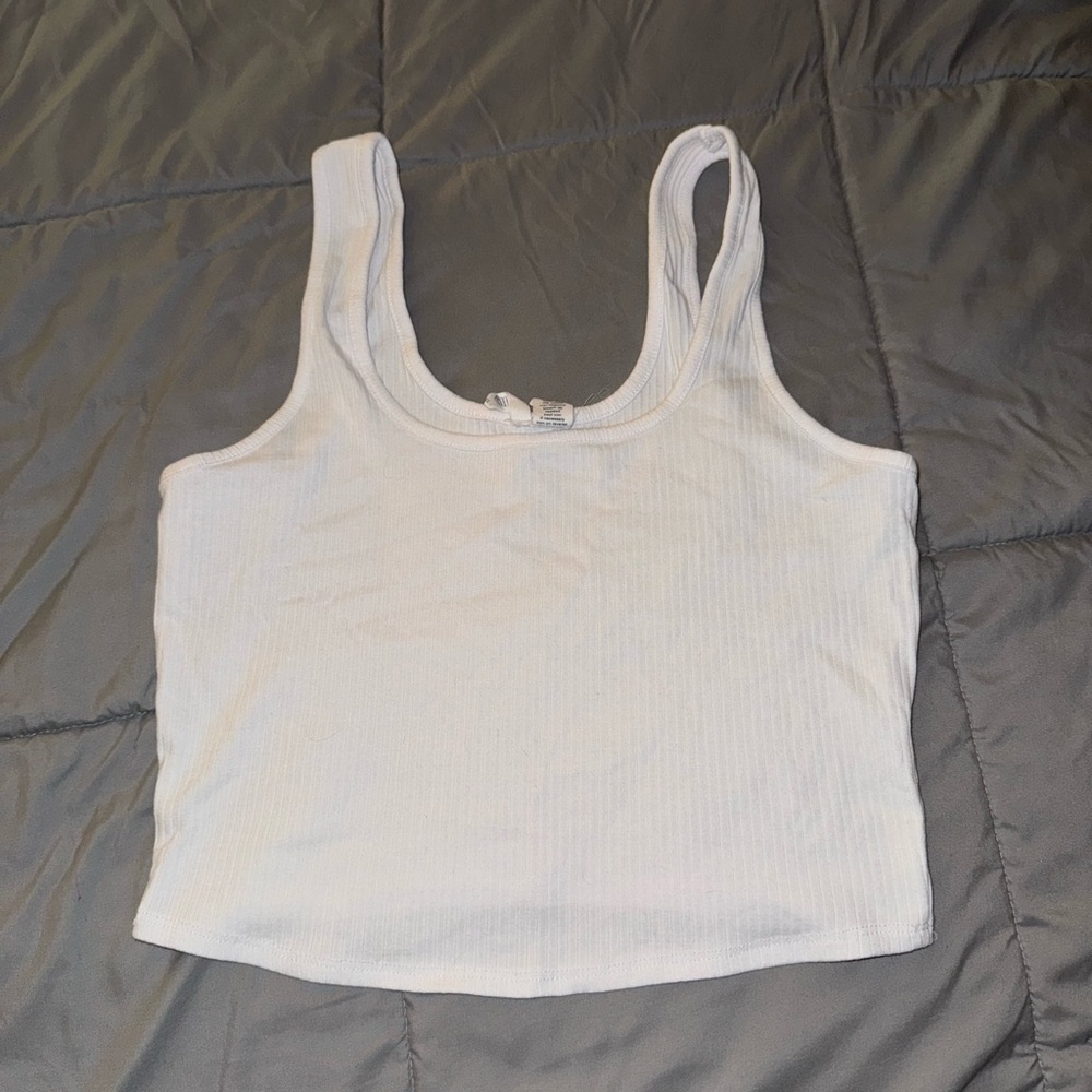 Set of 2 Fitted Crop Tank Top